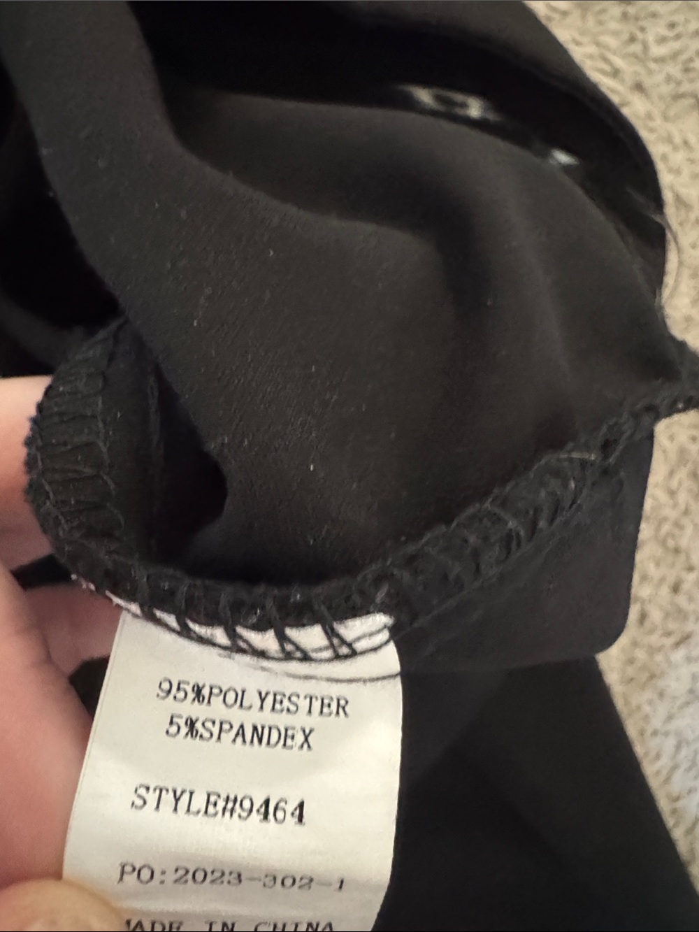 Women's Black Straight-Leg Trousers - Sleek Workwear / D8 - Picture 5 of 5